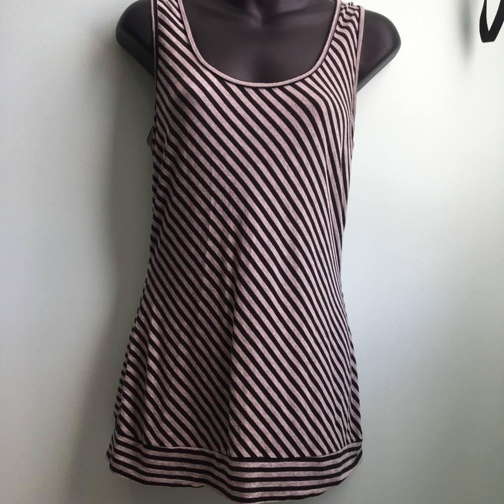 Striped Tie-back tank top